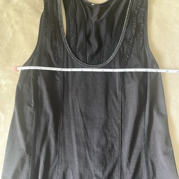Lululemon Mind Over Matter Ruffle Black Tank Top - Picture 5 of 5
